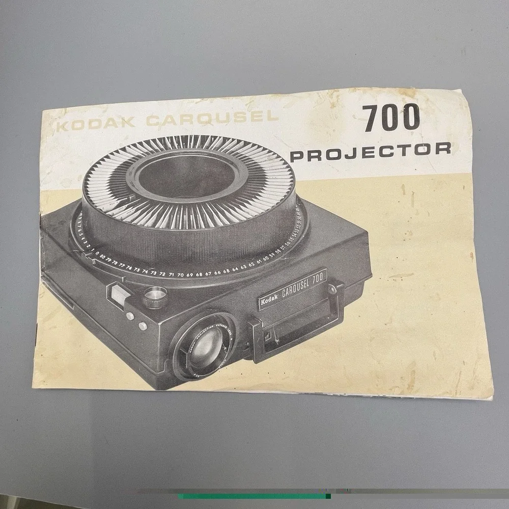 Vtg Kodak Carousel Slide Projectors Box & Manual‎ ONLY OEM Original